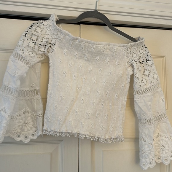 Temptation Positano white lace top - Picture 3 of 3